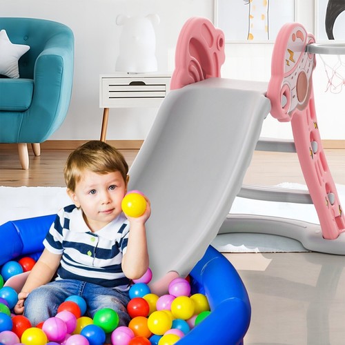 Indoor pink slide - 3-in-1,