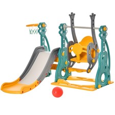 HOMCOM 3-in-1 Kids Swing &